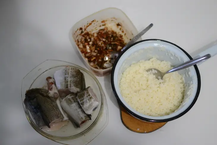 Запеченная треска с рисом: шаг 2