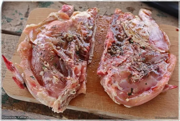 Цыпленок тапака: шаг 12