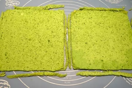 Закуска "шпинатные кубики" с сырно-грибной прослойкой: шаг 20