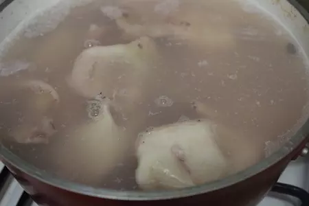 Салат "белый танец": шаг 1