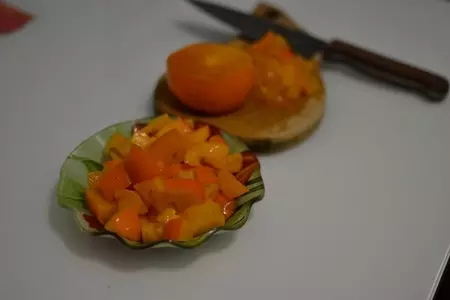 Кекс  с хурмой: шаг 3