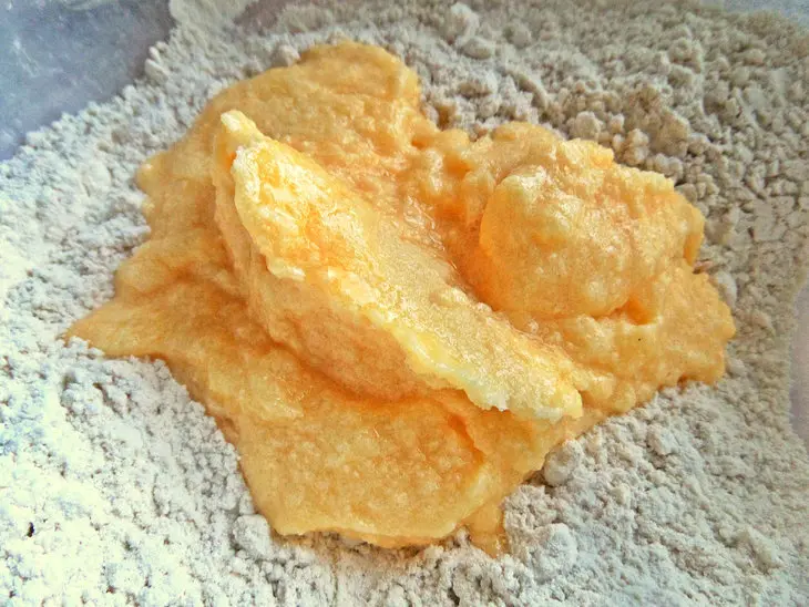 Овсяное печенье с шоколадом и солёным арахисом: шаг 3