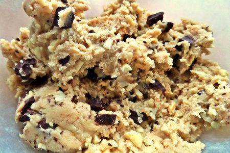 Овсяное печенье с шоколадом и солёным арахисом: шаг 7