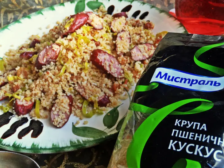 Кускус с колбасками: шаг 8