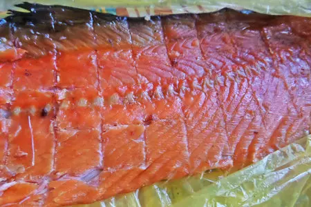 Красный рис со свёклой,сыром и рыбой: шаг 8