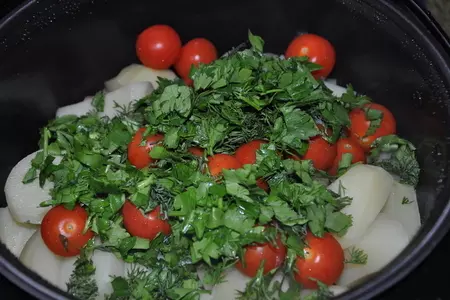 Петух с овощами в мультиварке: шаг 5