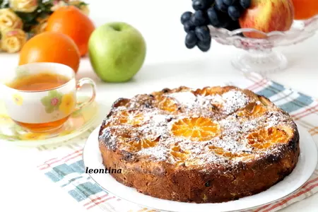 Яблочный пирог с апельсином и карамельной корочкой: шаг 7