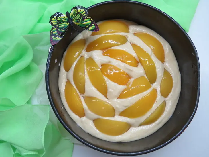 Пирог с персиками и сметанно-сливочным кремом: шаг 5