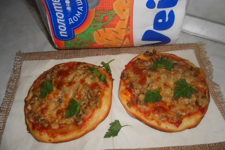 Пицца с вешенками и сулугуни: шаг 9