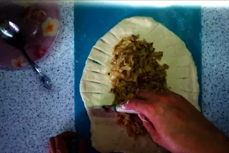 Постный пирог с капустой: шаг 5