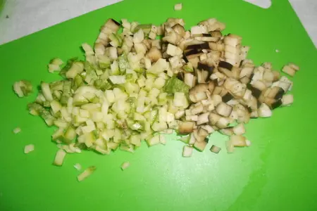 Филлини, фаршированные овощами и грибами: шаг 2