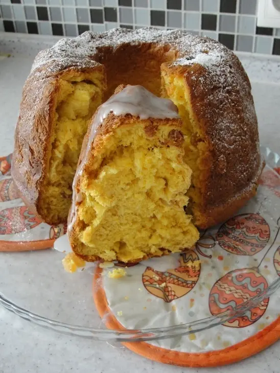 Морковный кулич из холодного теста: шаг 9