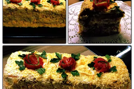 Слоеный салат с крабовыми палочками: шаг 1