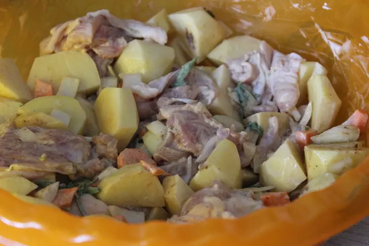Праздничное жаркое с курицей: шаг 4