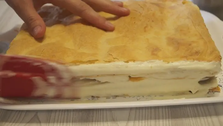 Торт "наполеон" классический. нежный, ароматный и очень вкусный!: шаг 3