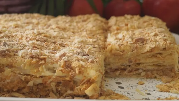Торт "наполеон" классический. нежный, ароматный и очень вкусный!: шаг 4
