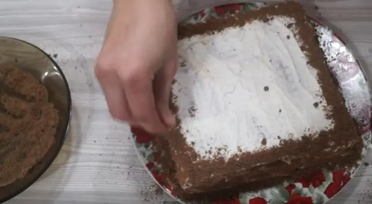 Творожный торт без выпекания: шаг 3