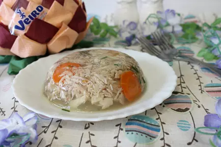 Заливное из куриных окорочков в мультиварке: шаг 12