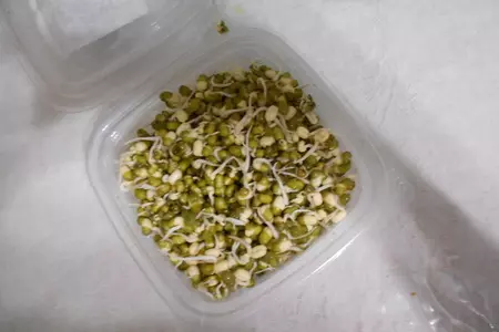 Винегрет с пророщенным машем и маринованными шампиньонами: шаг 1