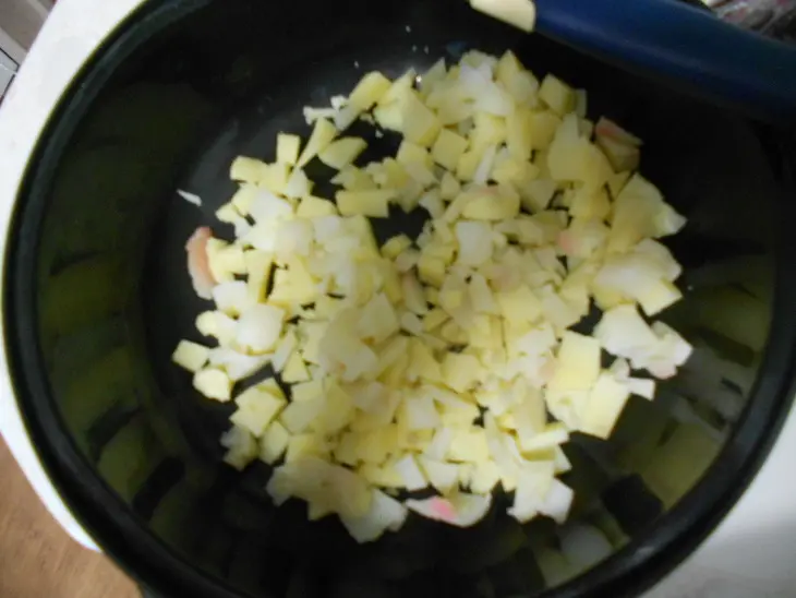 Винегрет с пророщенным машем и маринованными шампиньонами: шаг 3