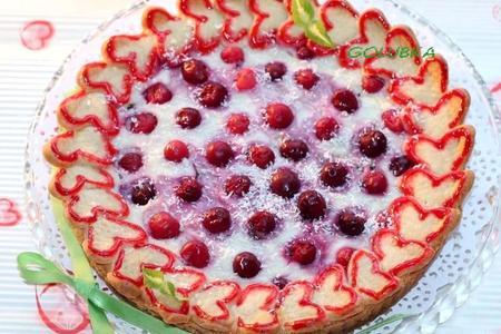  пирог с ягодно ванильным кремом: шаг 15
