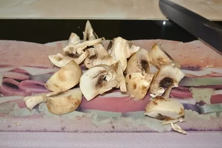 Тёплый овощной салат с шампиньонами.: шаг 1