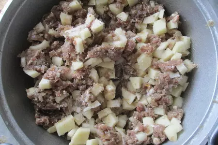 Мясной пирог с картофелем: шаг 2