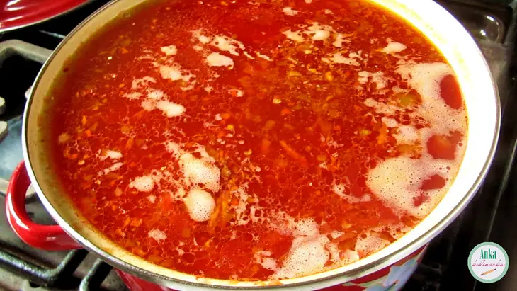 Настоящий красный борщ с фасолью. классический рецепт.: шаг 8