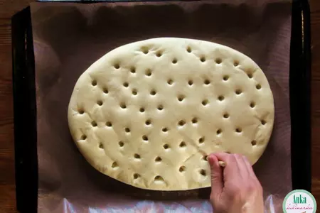 Фокачча с укропом. ароматная лепёшка.: шаг 6
