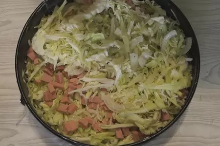 Заливной пирог с капустой, проще не бывает. очень и очень вкусный!: шаг 2