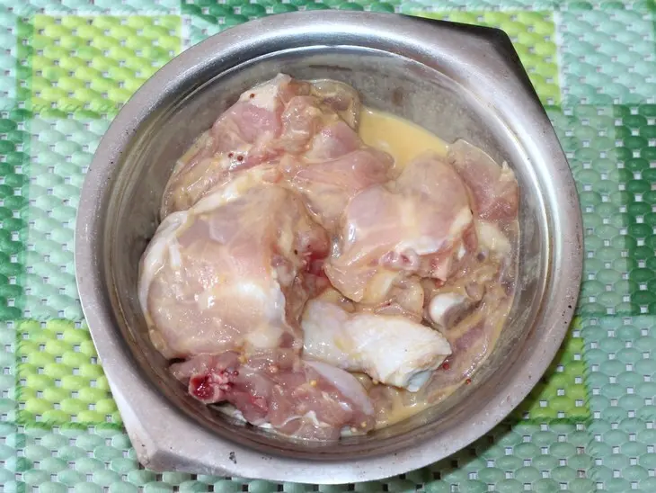 Шашлык из курочки с печеными яблоками: шаг 2