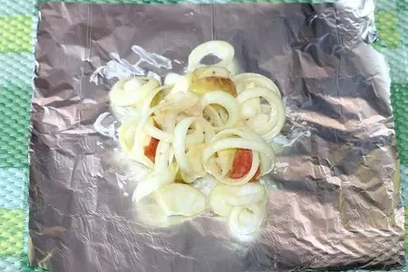 Шашлык из курочки с печеными яблоками: шаг 6