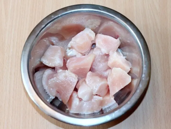 Шашлык "румяный" с курицей и овощами: шаг 2