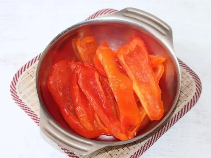 Шашлык из куриной печени с болгарским перцем: шаг 3