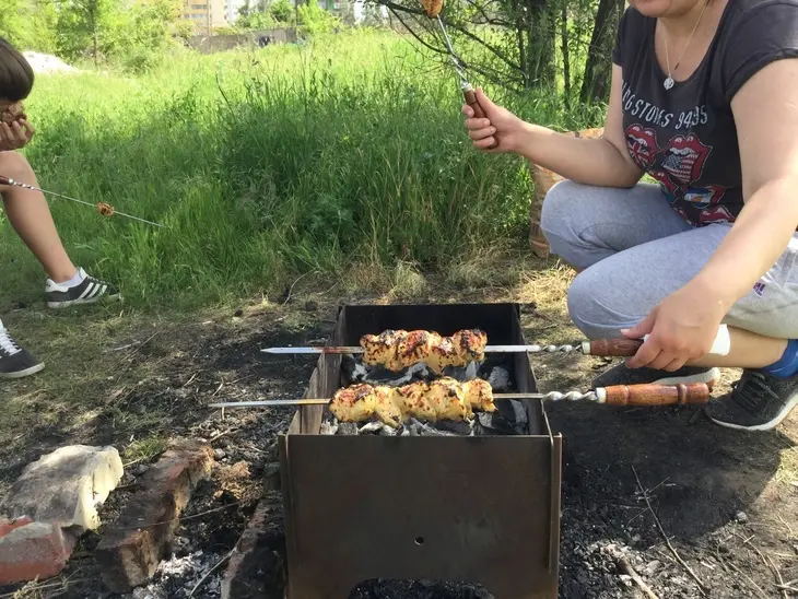 Шашлык из индейки в яблочной глазури: шаг 5