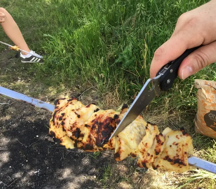 Шашлык из индейки в яблочной глазури: шаг 6