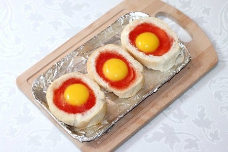 Хрустящие булочки с яйцом и хлебная запеканка: шаг 6
