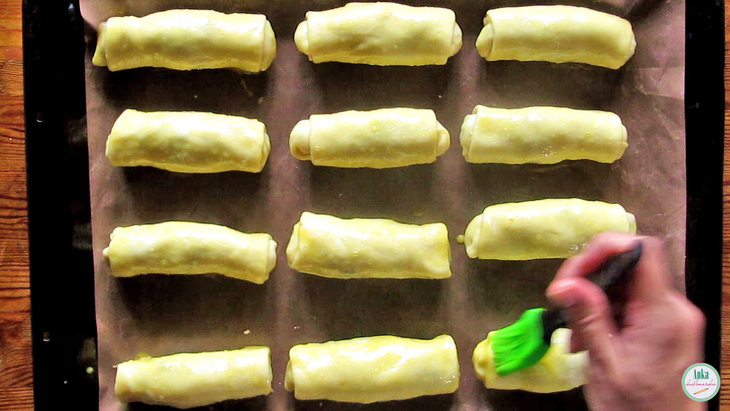 Вкусные пирожки из тонкого теста с картошкой и грибами : шаг 6