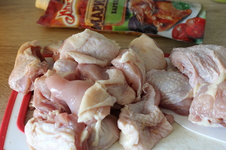 Шашлык из курицы в маринаде барбекю: шаг 1