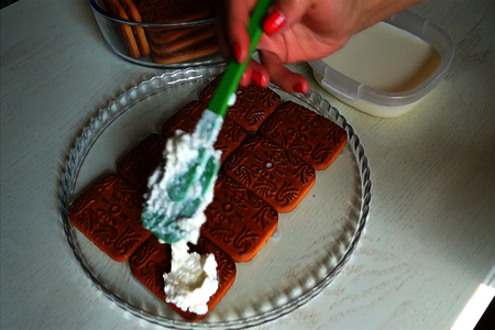 Торт с кокосовым кремом и малиной | торт без выпечки | очень вкусно!: шаг 3