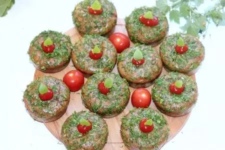 Чесночно-печеночные кексы: шаг 7