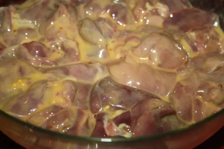 Рагу из нежной куриной печени со стручковой фасолью: шаг 5