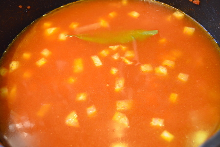 Томатный суп с курицей и кольраби: шаг 8