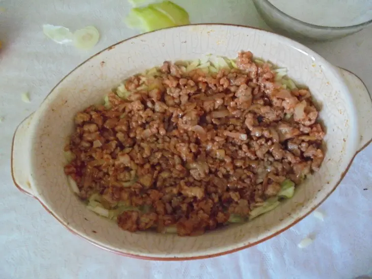 Лучший рецепт кабачковой запеканки с мясным фаршем и томатным кетчупом тм махеев: шаг 5