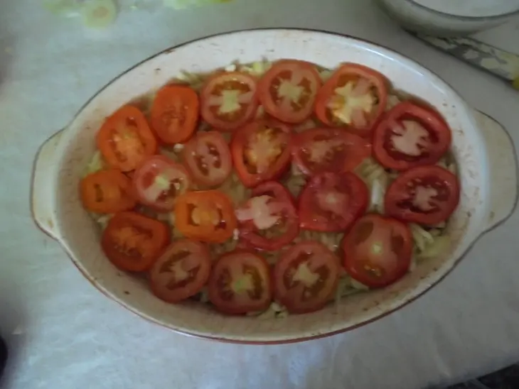 Лучший рецепт кабачковой запеканки с мясным фаршем и томатным кетчупом тм махеев: шаг 6