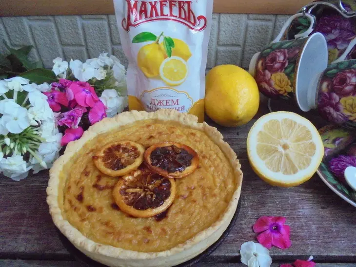 Лучший рецепт лимонного пирога с лимонным джемом махеев: шаг 9