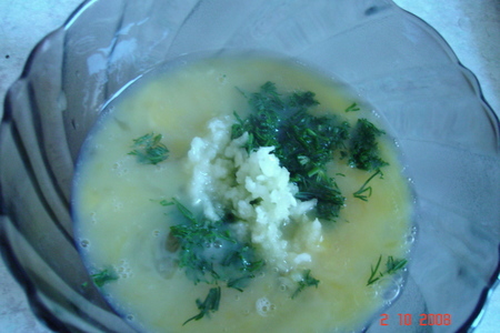 Диетический суп с яичницей: шаг 1