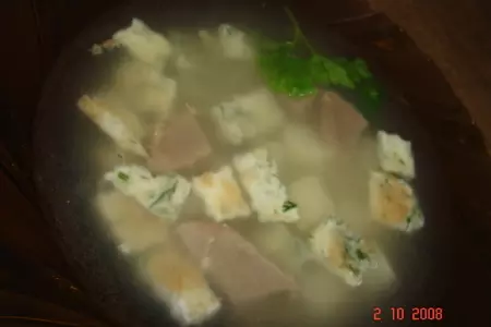 Диетический суп с яичницей: шаг 8