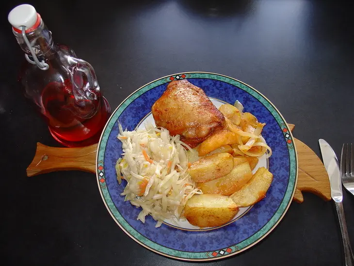 Картофель и курочка, запечённые в духовке.: шаг 7