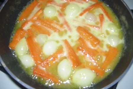 Гарнир овощной в кармельно-соевом соусе: шаг 3